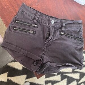 Kendall & Kylie Faded Black Denim Jean Shorts